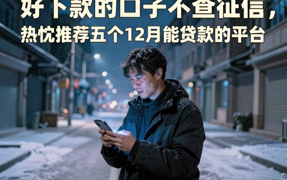 好下款的口子不查征信,热忱推荐五个12月能贷款的平台