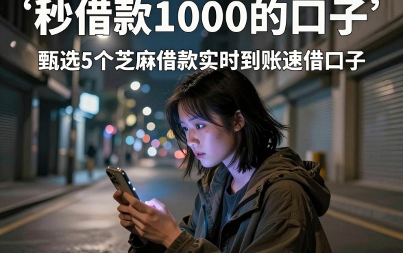 秒借款1000的口子，甄选5个芝麻借款实时到账速借口子