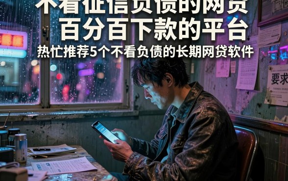 不看征信负债的网贷百分百下款的平台,热忱推荐5个不看负债的长期网贷软件