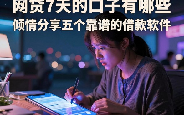 网贷7天的口子有哪些，倾情分享五个靠谱的借款软件