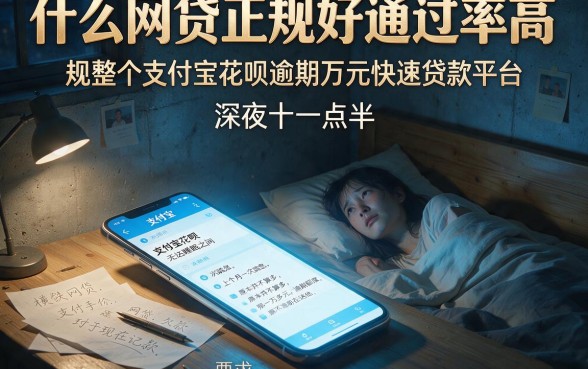 什么网贷正规好通过率高,规整五个支付宝花呗逾期万元快速贷款平台