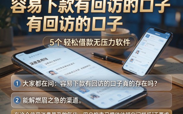 容易下款有回访的口子，归纳5个轻松借款无压力软件