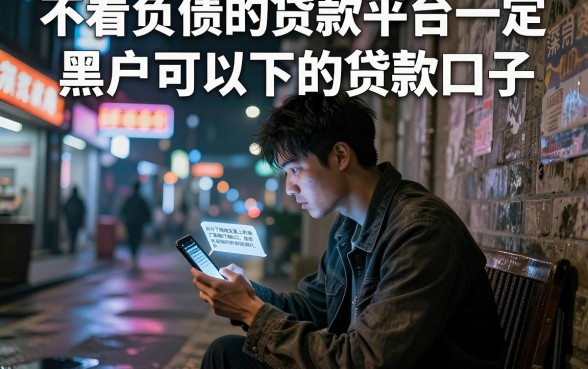 不看负债的贷款平台一定,罗列五个黑户可以下的贷款口子