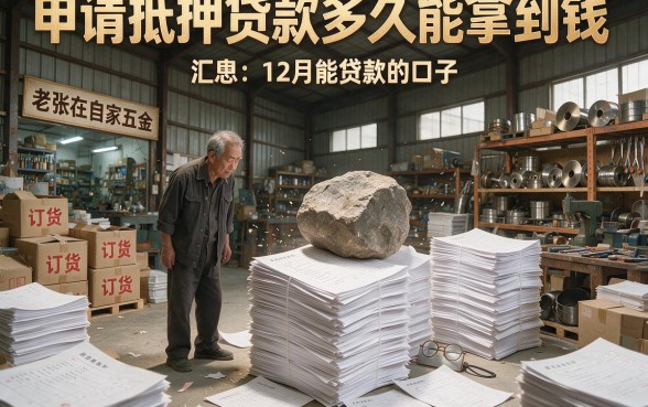 申请抵押贷款多久能拿到钱，汇总五个12月能贷款的口子