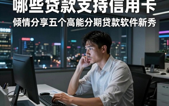 哪些贷款支持信用卡,倾情分享五个高能分期贷款软件新秀