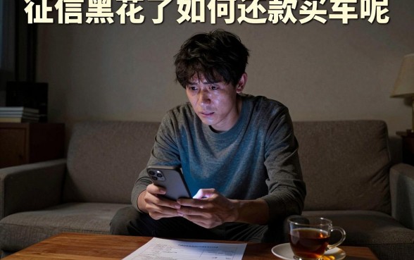 征信黑花了如何还款买车呢，理出五个不上征信报告的贷款平台