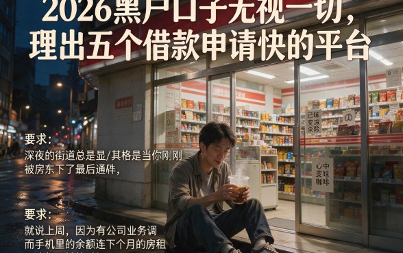 2026黑户口子无视一切，理出五个借款申请快的平台