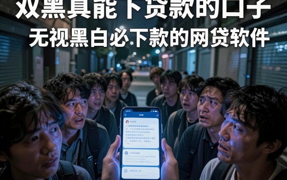 双黑真能下贷款的口子,理出5个无视黑白必下款的网贷软件