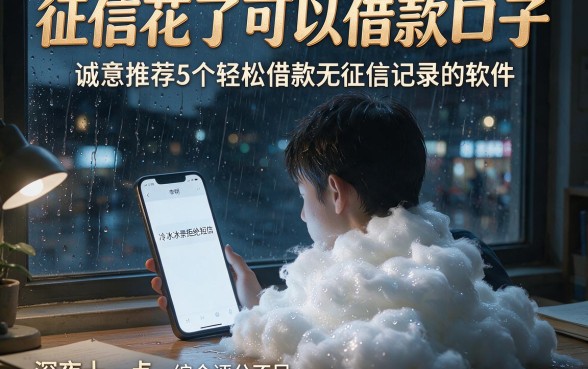 征信花了可以借款口子，诚意推荐5个轻松借款无征信记录的软件