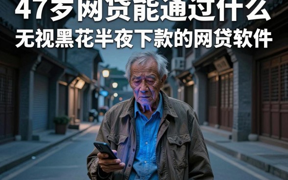47岁网贷能通过什么，梳理五个无视黑花半夜下款的网贷软件
