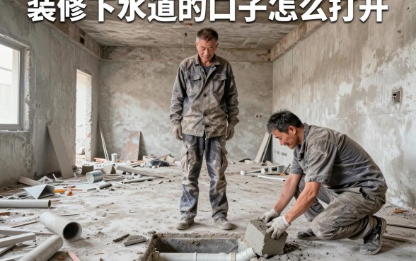 装修下水道的口子怎么打开，概览5个双黑户必下款的口子
