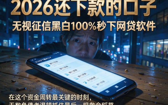 2026还下款的口子，枚举5个无视征信黑白100%秒下网贷软件