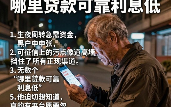 哪里贷款可靠利息低,胪列5个黑户可以做大额贷款平台