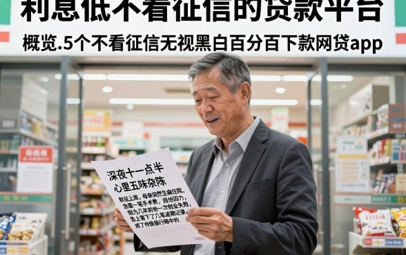 利息低不看征信的贷款平台,概览5个不看征信无视黑白百分百下款网贷app