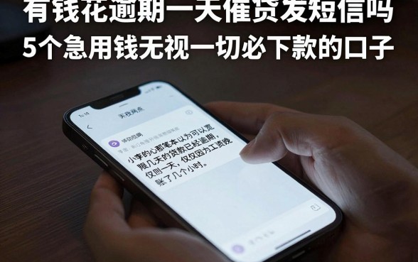 有钱花逾期一天催贷发短信吗,揭秘5个急用钱无视一切必下款的口子