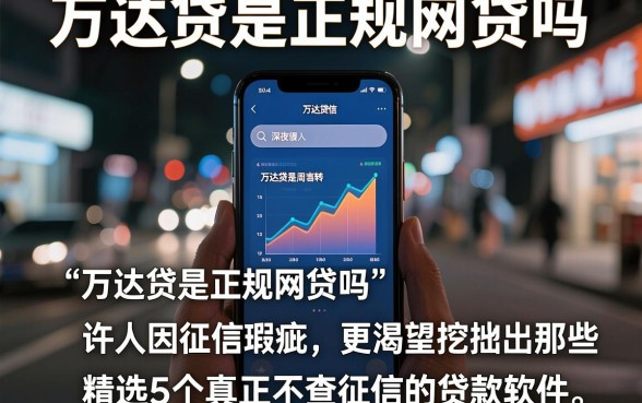 万达贷是正规网贷吗,精选5个真正不查征信的贷款软件