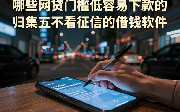 哪些网贷门槛低容易下款的,归集五个不看征信的借钱软件