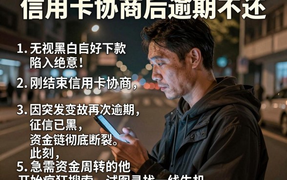 信用卡协商后逾期不还,详细阐述五个无视黑白好下款的口子