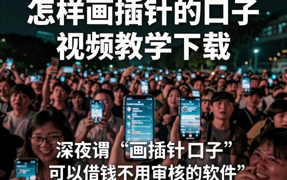 怎样画插针的口子视频教学下载，汇总五个可以借钱不用审核的软件