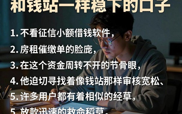 和钱站一样稳下的口子,罗列5个不看征信小额借钱的软件