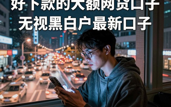 好下款的大额网贷口子,详细阐述五个无视黑白户最新口子