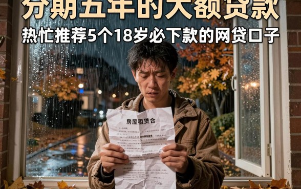 分期五年的大额贷款,热忱推荐5个18岁必下款的网贷口子