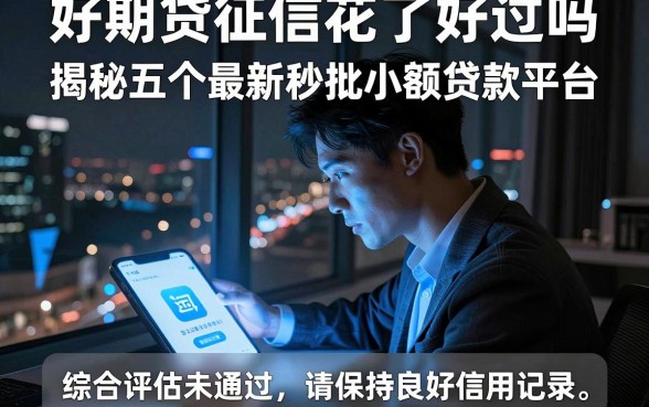 好期贷征信花了好过吗,揭秘五个最新秒批小额贷款平台