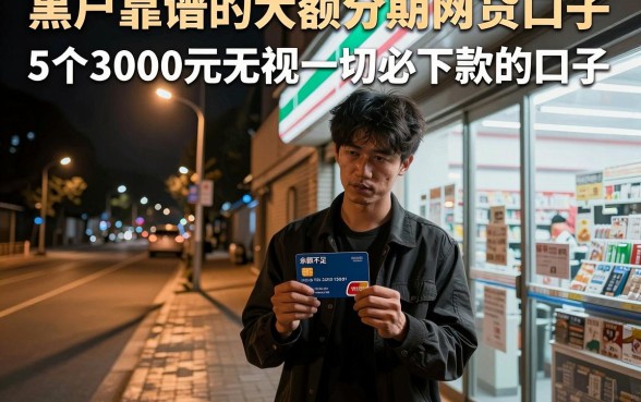 黑户靠谱的大额分期网贷口子，详尽说明5个3000元无视一切必下款的口子