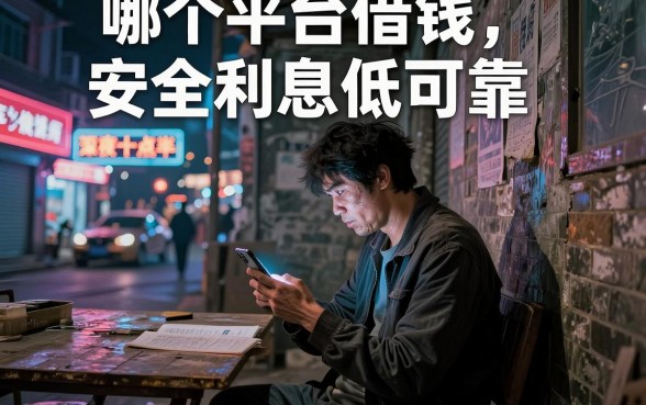 哪个平台借钱安全利息低可靠，规整五个金融创新秒下不要芝麻分的口子