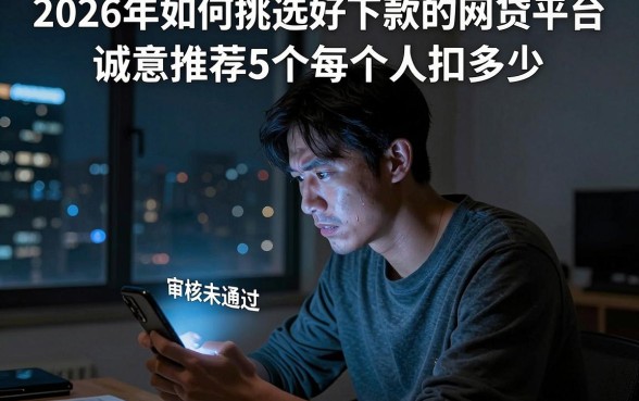 2026年如何挑选好下款的网贷平台,诚意推荐5个每个人扣多少?