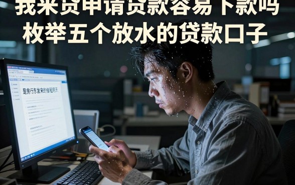 我来贷申请贷款容易下款吗,枚举五个放水的贷款口子