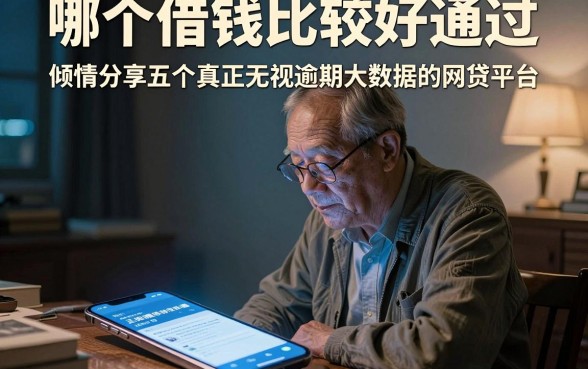 哪个借钱比较好通过,倾情分享五个真正无视逾期大数据的网贷平台