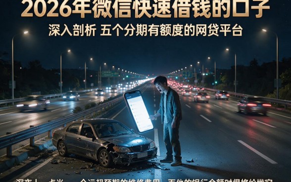 2026年微信快速借钱的口子，深入剖析五个分期有额度的网贷平台