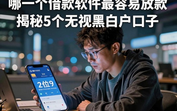 哪一个借款软件最容易放款,揭秘5个无视黑白户口子