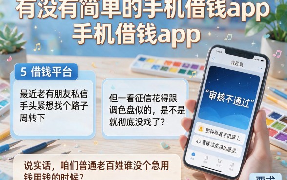 有没有简单的手机借钱app,归纳5个值得信赖的借钱平台