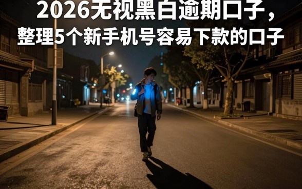 2026无视黑白逾期口子,整理5个新手机号容易下款的口子