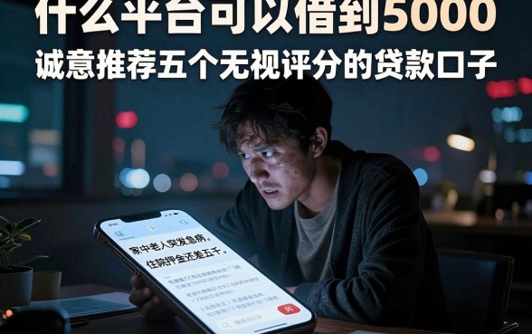 什么平台可以借到5000，诚意推荐五个无视评分的贷款口子
