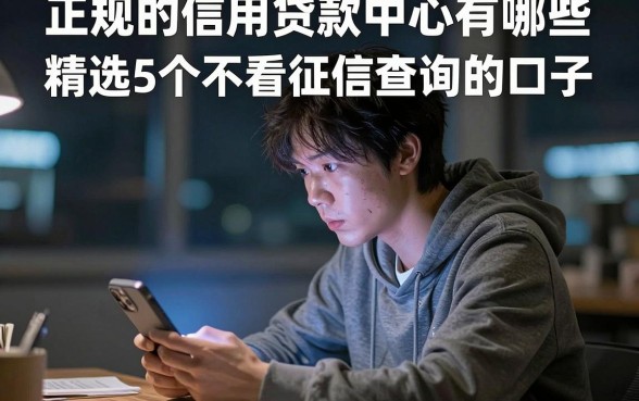 正规的信用贷款中心有哪些，精选5个不看征信查询的口子
