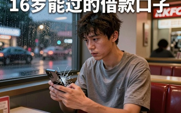 16岁能过的借款口子，概括5个征信花居然都下款了的软件