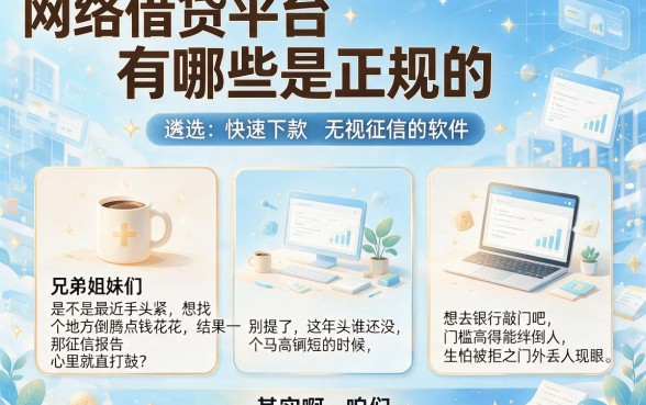 网络借贷平台有哪些是正规的，遴选五个快速下款无视征信的软件