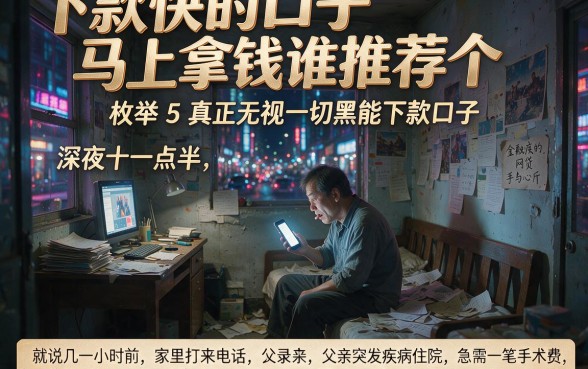 下款快的口子马上拿钱谁推荐个,枚举5个真正无视一切黑能下款口子