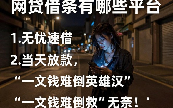 网贷借条有哪些平台,理出五个无忧速借当天放款的软件