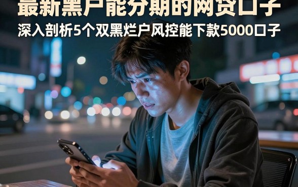 最新黑户能分期的网贷口子,深入剖析5个双黑烂户风控能下款5000口子