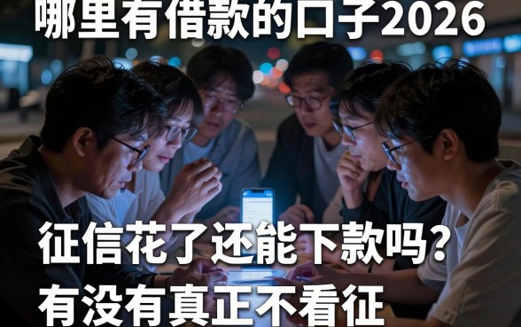 哪里有借款的口子2026,详尽说明五个征信花居然都下款的平台