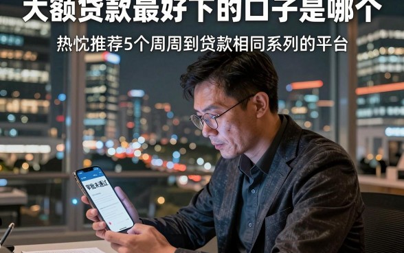 大额贷款最好下的口子是哪个，热忱推荐5个周周到贷款相同系列的平台