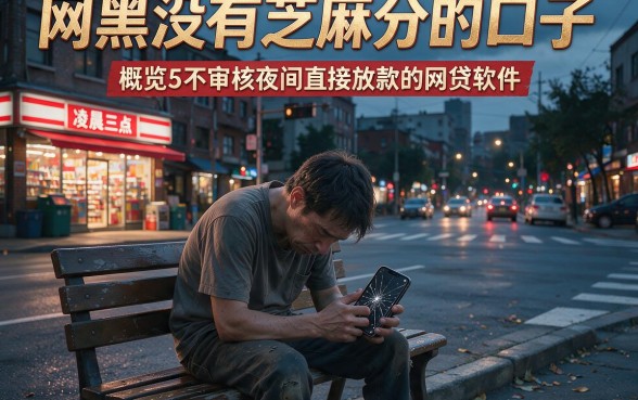 网黑没有芝麻分的口子,概览5个不审核夜间直接放款的网贷软件