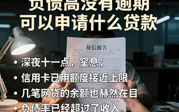 负债高没有逾期可以申请什么贷款,细致阐述五个无视征信黑白户秒下款的贷款
