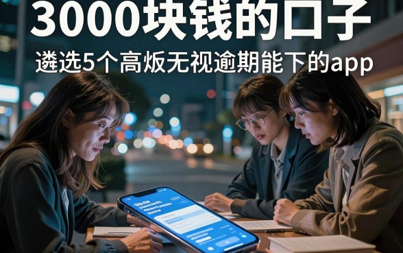 3000块钱的口子,遴选5个高炮无视逾期能下的app