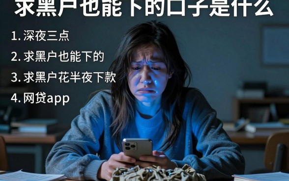 求黑户也能下的口子是什么,汇总五个无视黑花半夜下款的网贷app