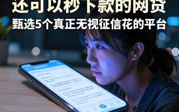 还可以秒下款的网贷，甄选5个真正无视征信花的平台